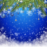 Blue Merry Christmas Photography Backdrop GBSX-99655