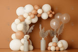 Allenjoy Boho Brown Balloon Arch Photography Backdrop Gbsx-00453