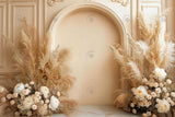 Allenjoy Boho Floral Arch Photography Backdrop GBSX-00058