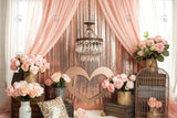 Allenjoy Boho Floral Chandelier Photography Backdrop Gbsx-00436