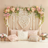 Allenjoy Boho Macrame Floral Wall Photography Backdrop Gbsx-00438
