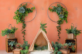 Allenjoy Boho Succulents Dreams Photography Backdrop Gbsx-00445