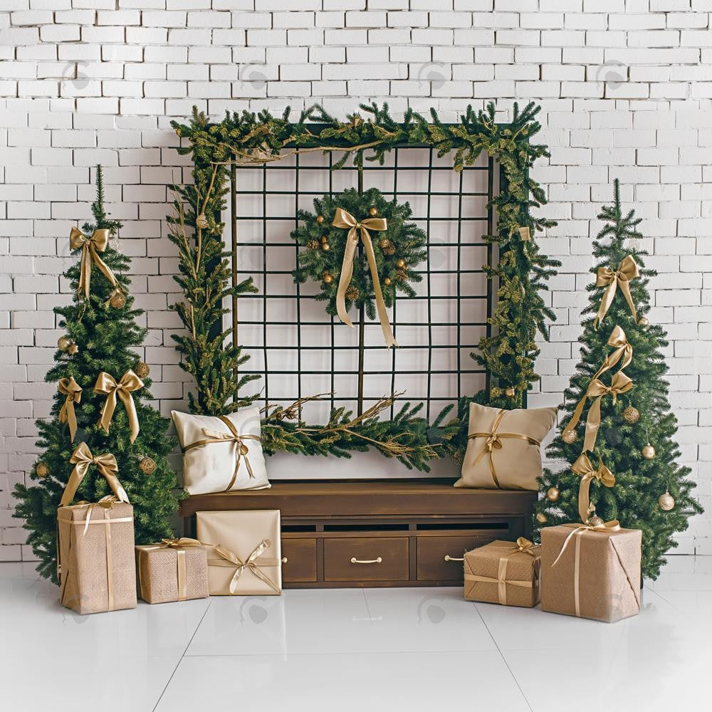 Boho Vintage Holiday Photography Backdrop GBSX-99660