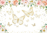 Allenjoy Butterfly Floral Photography Backdrop Gbsx-00500