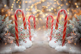 Allenjoy Candy Cane Bokeh Lane Photography Backdrop GBSX-00002