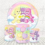 colorful bears Custom Round Backdrop With Plinths AS-DLZ-ecd021