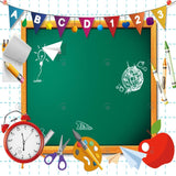 Cartoon Classroom Blackboard Photography Backdrop GBSX-99669