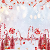 Allenjoy Chirstmas Candy Cane Photography Backdrop Gbsx-01068