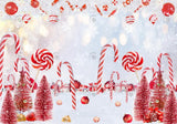 Allenjoy Chirstmas Candy Cane Photography Backdrop Gbsx-01068