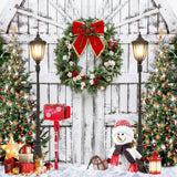 Christmas Barn Door Photography Backdrop GBSX-99678