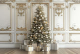 Allenjoy Christmas Baroque Tree Photography Backdrop Gbsx-00768