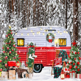 Christmas Camper Photography Backdrop GBSX-99681