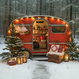 Allenjoy Christmas Camping Car Photography Backdrop GBSX-00116