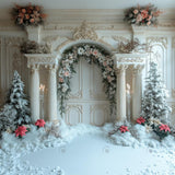 Christmas Floral Arch Photography Backdrop GBSX-99687