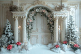 Christmas Floral Arch Photography Backdrop GBSX-99687