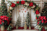 Christmas Floral Arch Photography Backdrop GBSX-99688