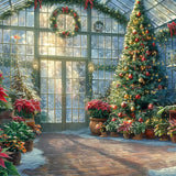 Christmas Greenhouse Photography Backdrop GBSX-99691