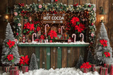 Allenjoy Christmas Hot Cocoa Bar Photography Backdrop Gbsx-01091