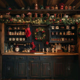 Allenjoy Christmas Kitchen Photography Backdrop Gbsx-00575