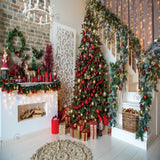 Allenjoy Christmas Living Room Photography Backdrop Gbsx-00588