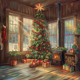 Allenjoy Christmas Morning Photography Backdrop Gbsx-00576