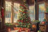 Allenjoy Christmas Morning Photography Backdrop Gbsx-00576