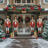 Allenjoy Christmas Nutcracker Guards Photography Backdrop Gbsx-00889