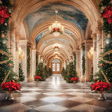 Allenjoy Christmas Palace Arch Photography Backdrop GBSX-00008