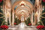 Allenjoy Christmas Palace Arch Photography Backdrop GBSX-00008