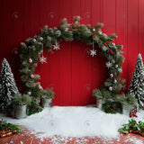 Allenjoy Christmas Peppermint Arch Photography Backdrop Gbsx-01150