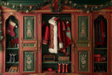 Allenjoy Christmas Santa Closet Photography Backdrop Gbsx-00367