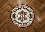 Allenjoy Christmas Snowflake Rug Photography Backdrop Gbsx-01006