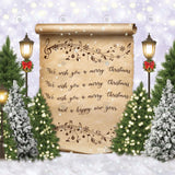 Allenjoy Christmas Song Photography Backdrop Gbsx-01064