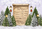 Allenjoy Christmas Song Photography Backdrop Gbsx-01064