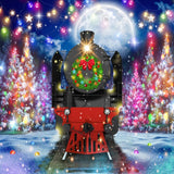 Allenjoy Christmas Train Photography Backdrop GBSX-00048