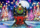 Allenjoy Christmas Train Photography Backdrop GBSX-00048