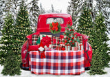 Christmas Truck Photography Backdrop GBSX-99711