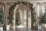 Allenjoy Christmas White Arch Photography Backdrop Gbsx-01001