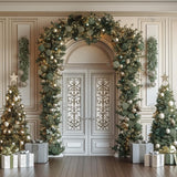 Allenjoy Christmas White Arch Photography Backdrop Gbsx-01002