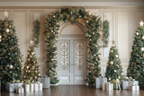 Allenjoy Christmas White Arch Photography Backdrop Gbsx-01002