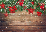 Christmas Wood Wall Photography Backdrop GBSX-99722