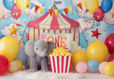 Circus Cake Smash Photography Backdrop GBSX-99728