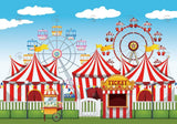 Allenjoy Circus Playground Photography Backdrop Gbsx-00725