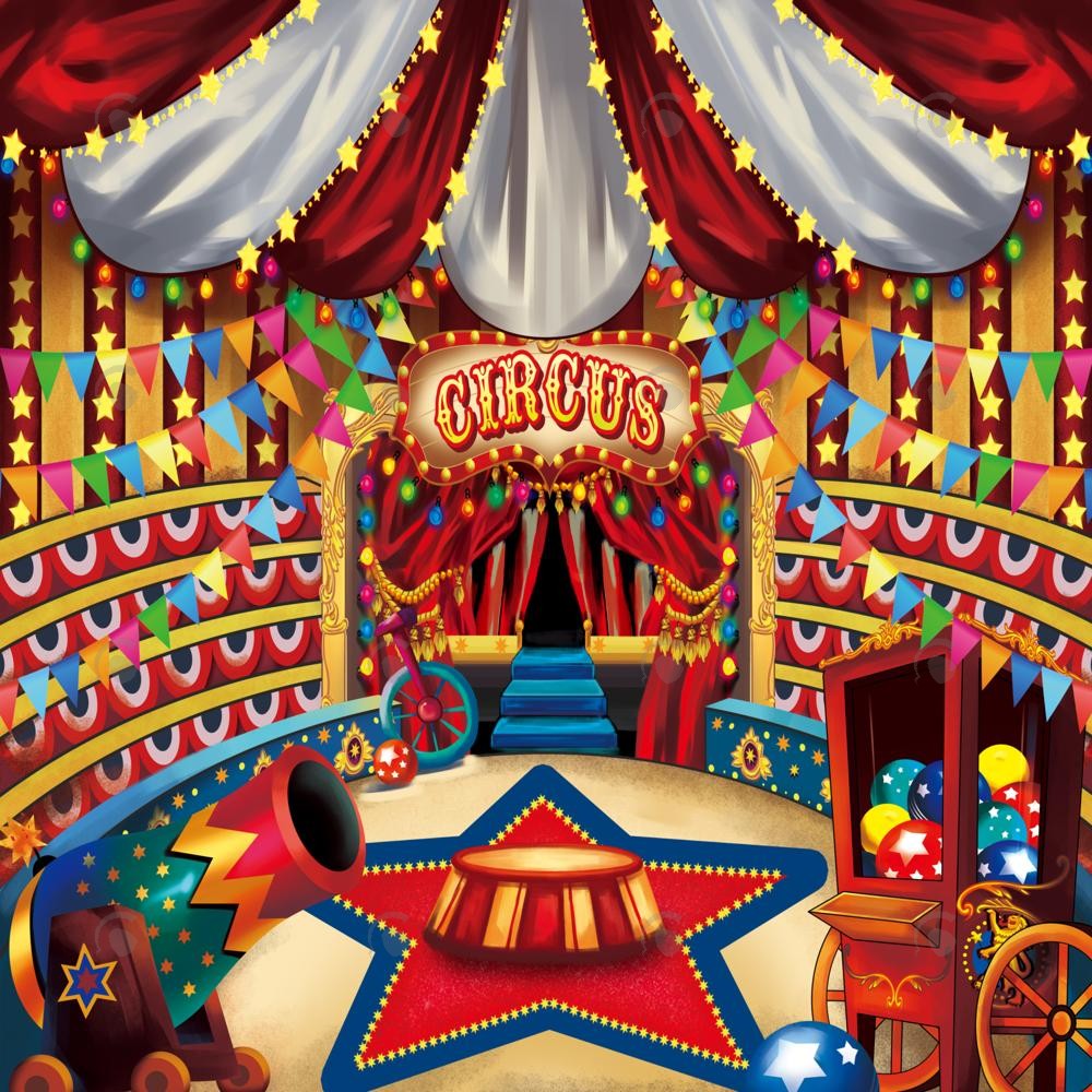 circus tent photo Circus Tent Photography Backdrop GBSX-99730 8x8ft (2.4x2.4m) / Pro Polyester
