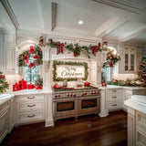 Allenjoy Country Christmas Kitchen Photography Backdrop GBSX-00066