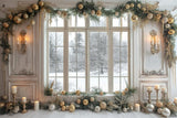 Allenjoy Cozy Christmas Dream Window Photography Backdrop Gbsx-00751