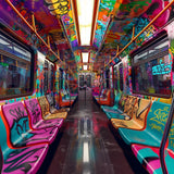 Creative Graffiti Subway Photography Backdrop GBSX-99744