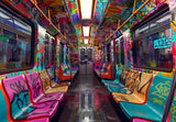 Creative Graffiti Subway Photography Backdrop GBSX-99744