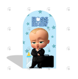 Allenjoy Boss Baby Cartoon Arch Backdrop Wall Cloth Cover For Birthday Baby Shower Party