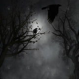 Allenjoy Dark Forest Night Photography Backdrop Gbsx-00729